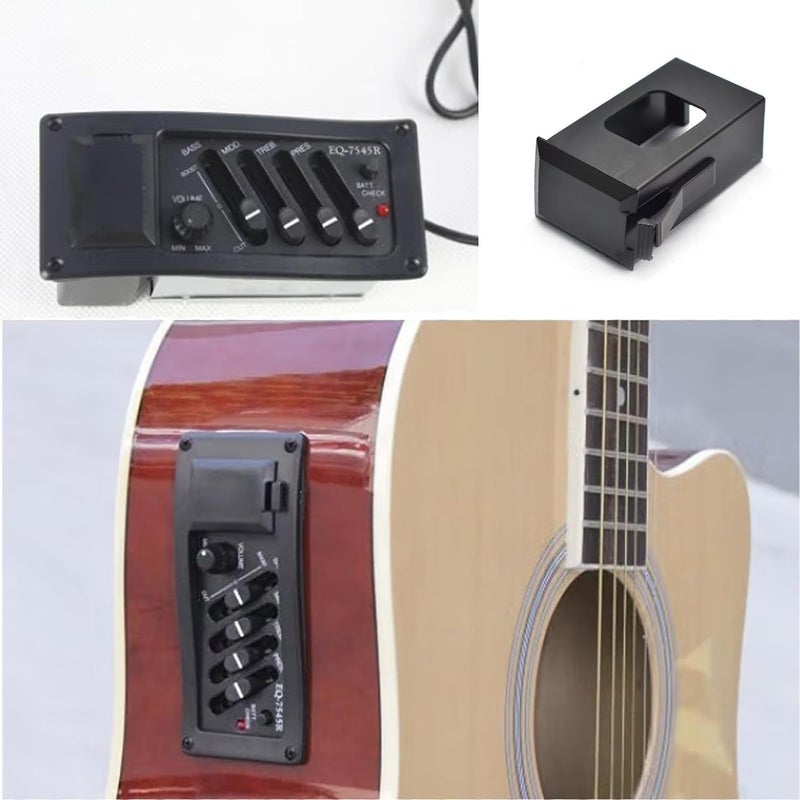 Weicoca 2Pcs Guitar Pickup Battery Box -7545R Acoustic Guitar Pickup Battery Box -Pickup Shell Cover Installed on Guitar Bass with 9V Battery Box -Guitar Pickup Parts Replacement - Image 2